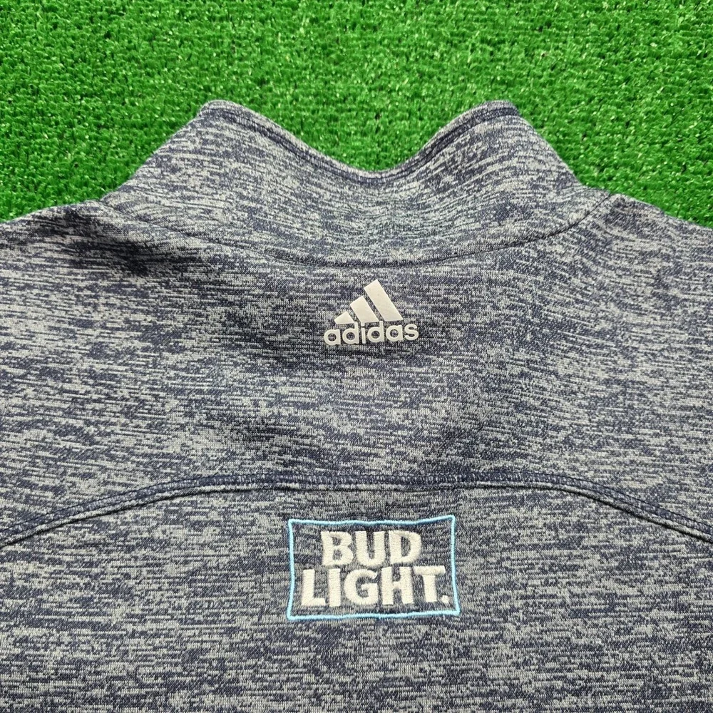 St Louis Blues Quarter Zip Pullover Mens XL Adidas 2019 Stanley Champions Hockey